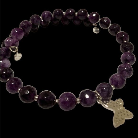 Real Amethyst Wrap Bracelet - Picture 10 of 11